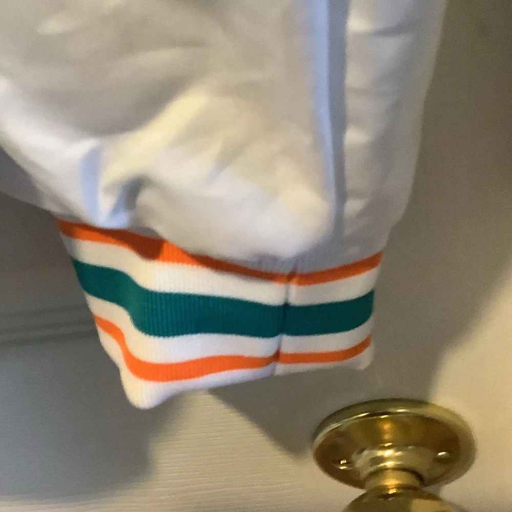 Miami Dolphins NFL Team Apparel Teal and Orange Jacket,‎ M, new